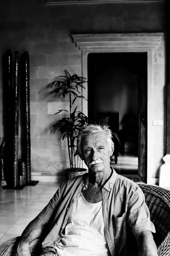 portrait of an artist in penestanan bali