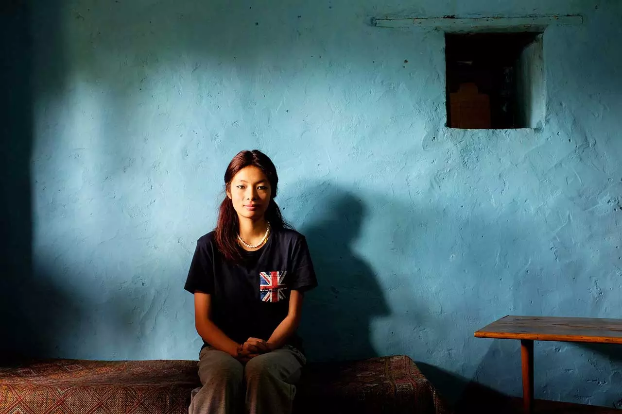portrait of keza near paro bhutan