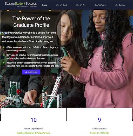 scaling student success homepage