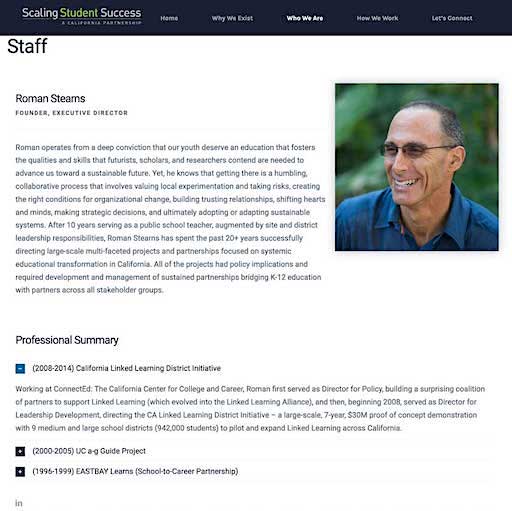 scaling student success website