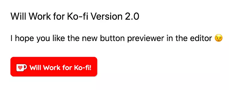 will work for ko-fi plugin