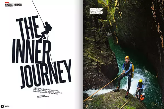 The Inner Journey - Canyoning in Bali published on AirAsia Travel 3Sixty Magazine by freelance writer mark l chaves